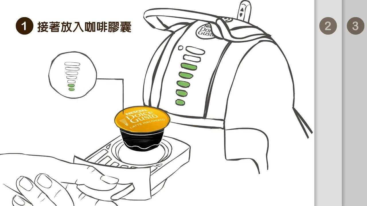 雀巢膠囊咖啡機-操作方式好簡單！